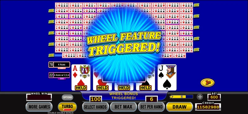 Hundred Play Draw Video Poker screenshot